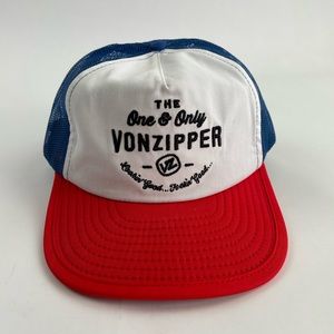 Von Zipper Mesh Trucker Hat Soft Bill Snapback